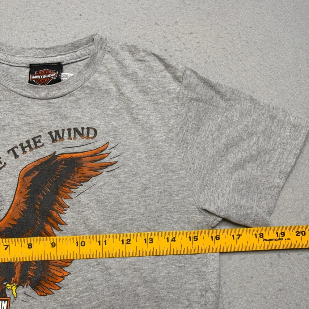 Harley-Davidson Graphic T-Shirt Kids Youth L Ride‎ Like The Wind Deadwood Y2K